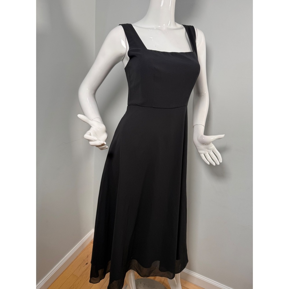 Commense Semi-Sheer Cami Long Dress black‎ size S - Picture 6 of 11